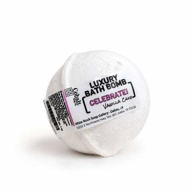 Luxury Celebrate Spa Bath Bomb by Cobalt Soap available from White Rock Soap Gallery in Dallas