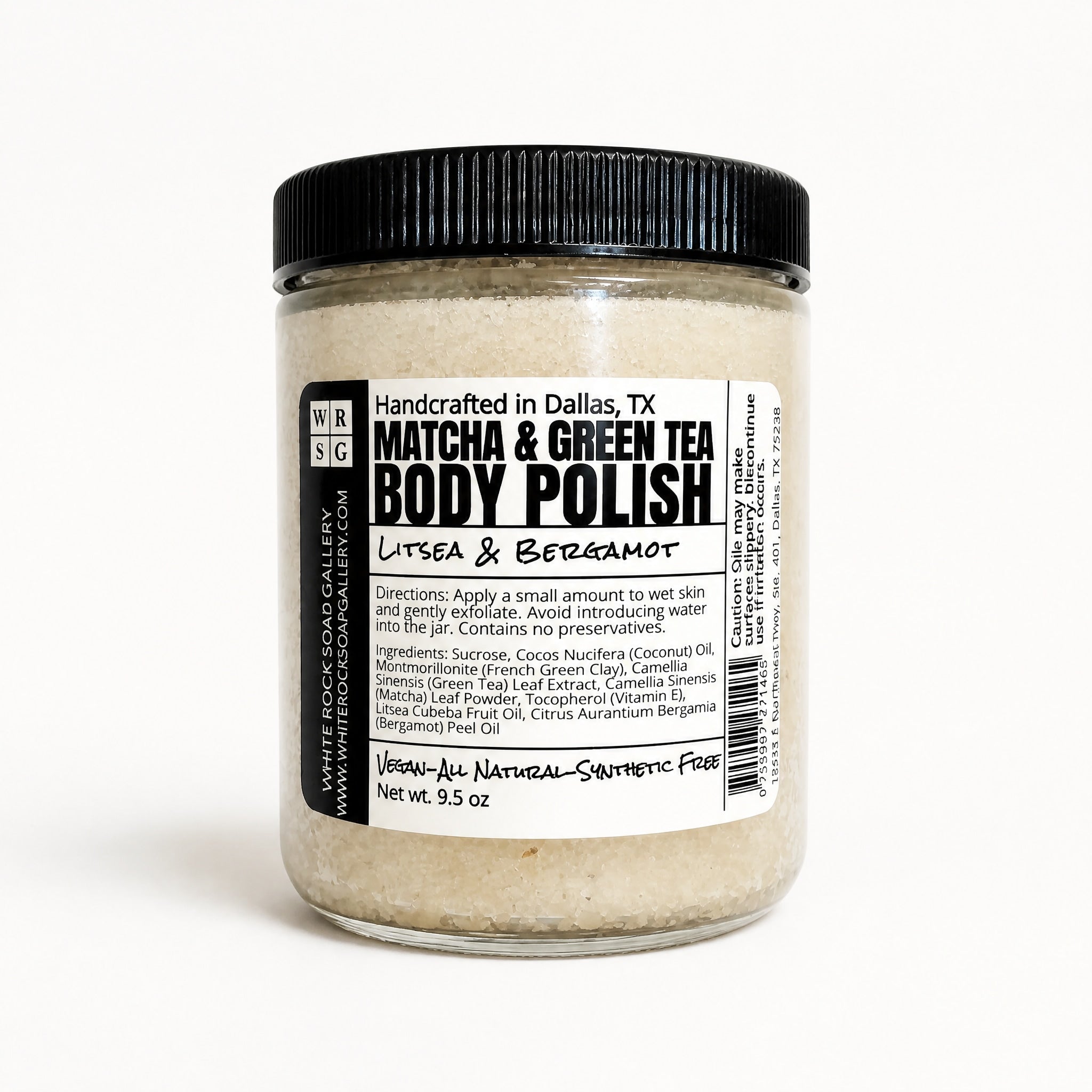 Matcha & Green Tea Body Polish by White Rock Soap Gallery available from White Rock Soap Gallery in Dallas