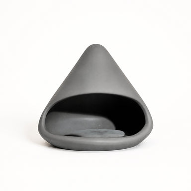Modern Ceramic Palo Santo Holder – Black Pyramid by Everful available from White Rock Soap Gallery in Dallas