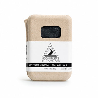 Moon Rivers Naturals Activated Charcoal + Himalayan Salt Soap by Moon Rivers Naturals available from White Rock Soap Gallery in Dallas