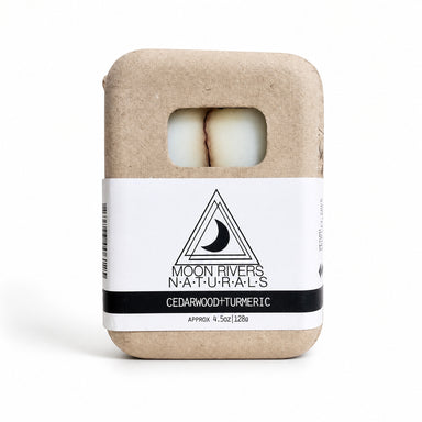 Moon Rivers Naturals Cedarwood + Turmeric Soap by Moon Rivers Naturals available from White Rock Soap Gallery in Dallas