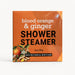 NHCO Botanical Body Care Blood Orange & Ginger Shower Steamer by NHCO Botanical Body Care available from White Rock Soap Gallery in Dallas