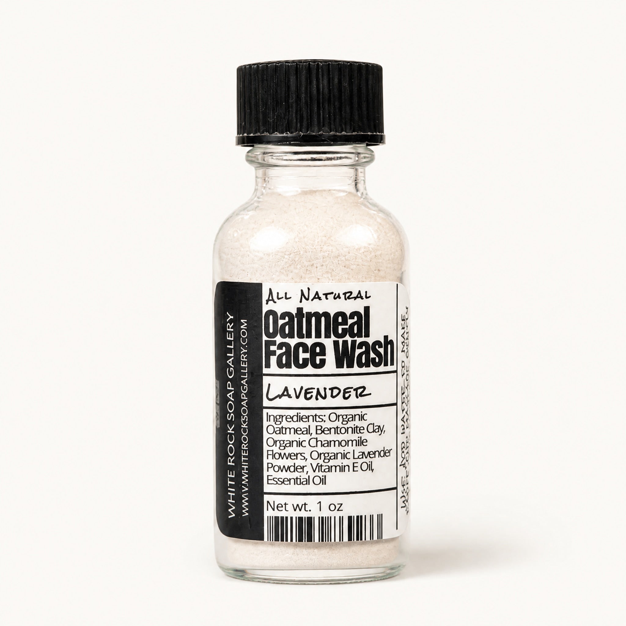 Oatmeal Face Wash - Travel Size by White Rock Soap Gallery available from White Rock Soap Gallery in Dallas