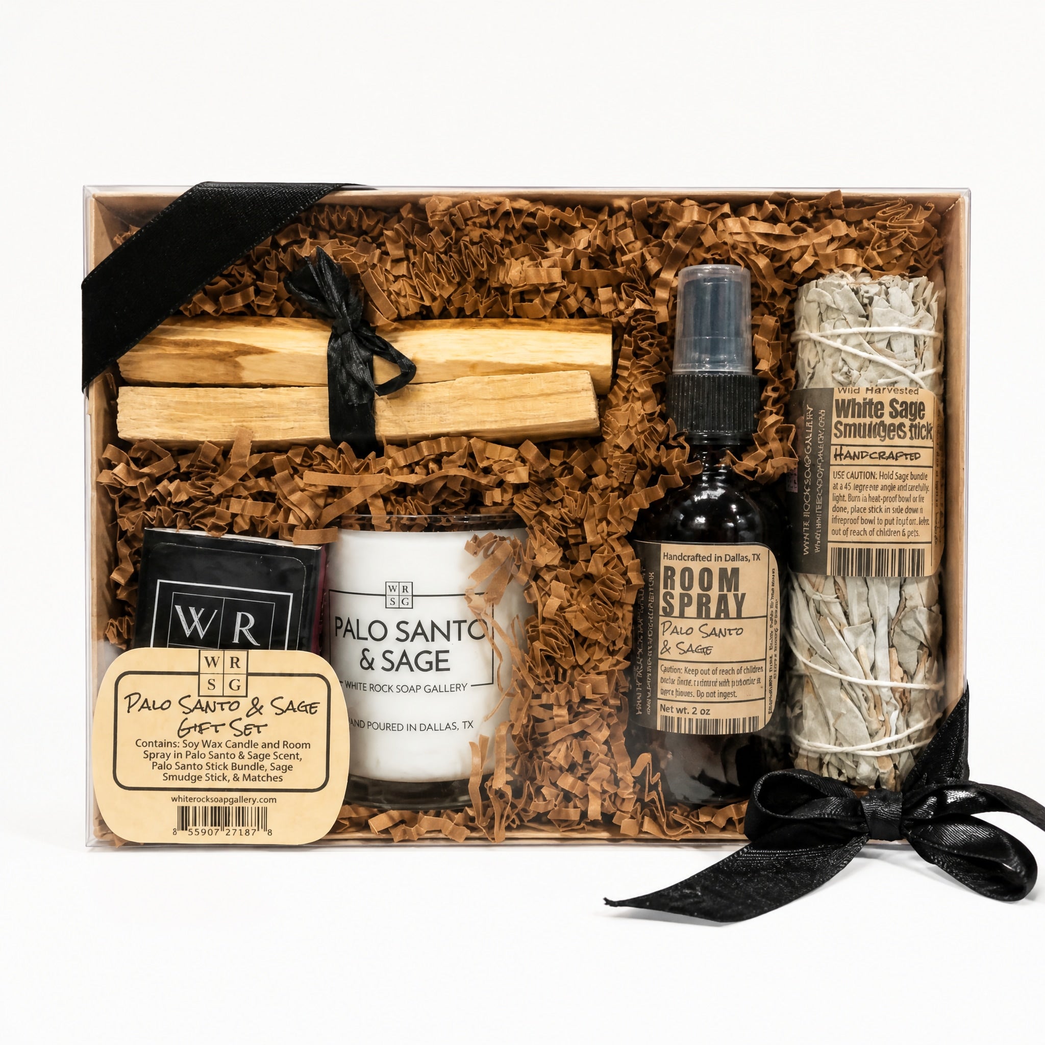 Palo Santo & Sage Gift Set by White Rock Soap Gallery available from White Rock Soap Gallery in Dallas