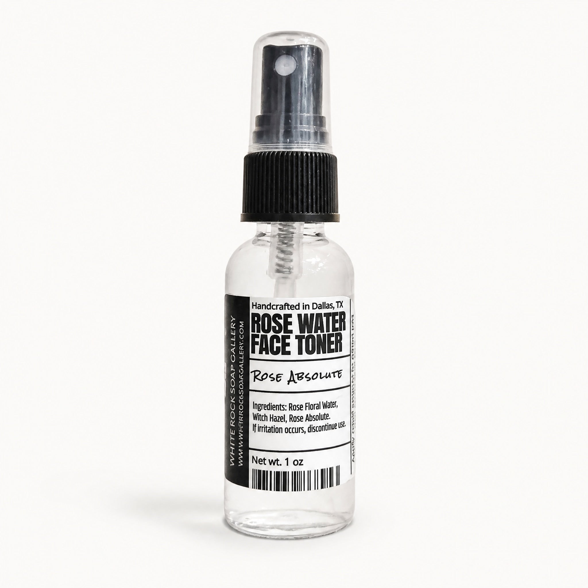 Rose Water Facial Toner- Travel Size by White Rock Soap Gallery available from White Rock Soap Gallery in Dallas