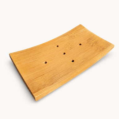 Soap Dish Bamboo Curved Large by WRSG Accessories available from White Rock Soap Gallery in Dallas
