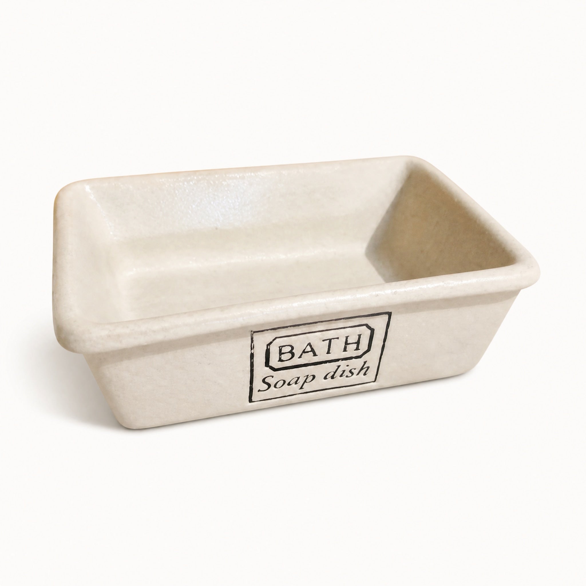 Soap Dish Vintage Stoneware by WRSG Accessories available from White Rock Soap Gallery in Dallas