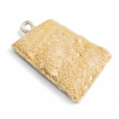 Square Loofah Slice with Strap by Everful available from White Rock Soap Gallery in Dallas