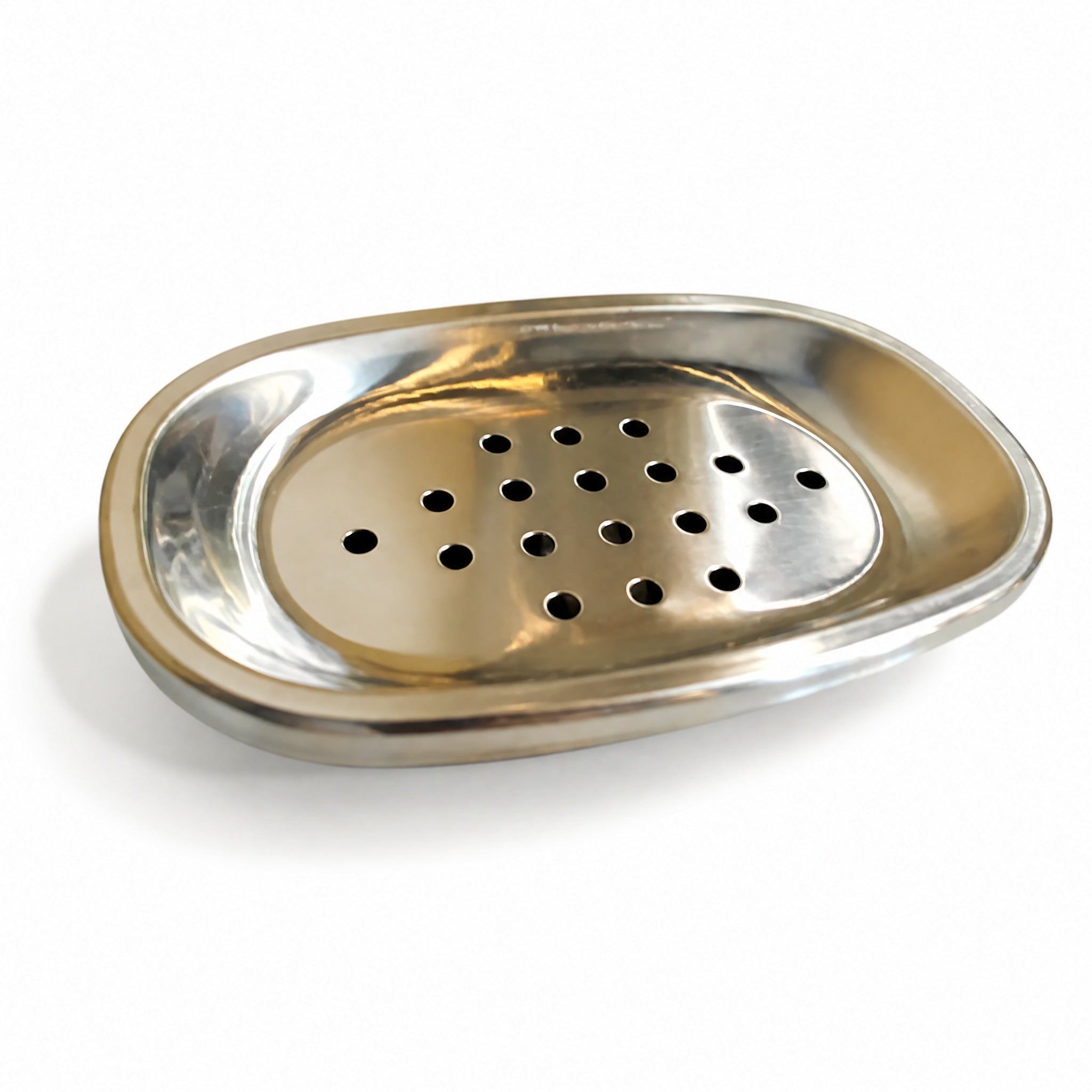 Stainless Steel Double-Layer Soap Dish by Everful available from White Rock Soap Gallery in Dallas