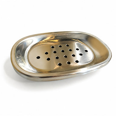 Stainless Steel Double-Layer Soap Dish by Everful available from White Rock Soap Gallery in Dallas