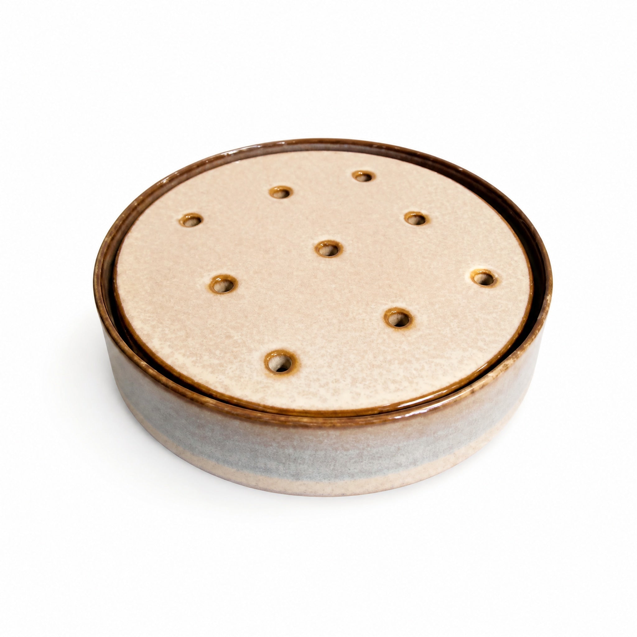 Stoneware Soap Dish w/ Removable Tray by Creative Co-op available from White Rock Soap Gallery in Dallas