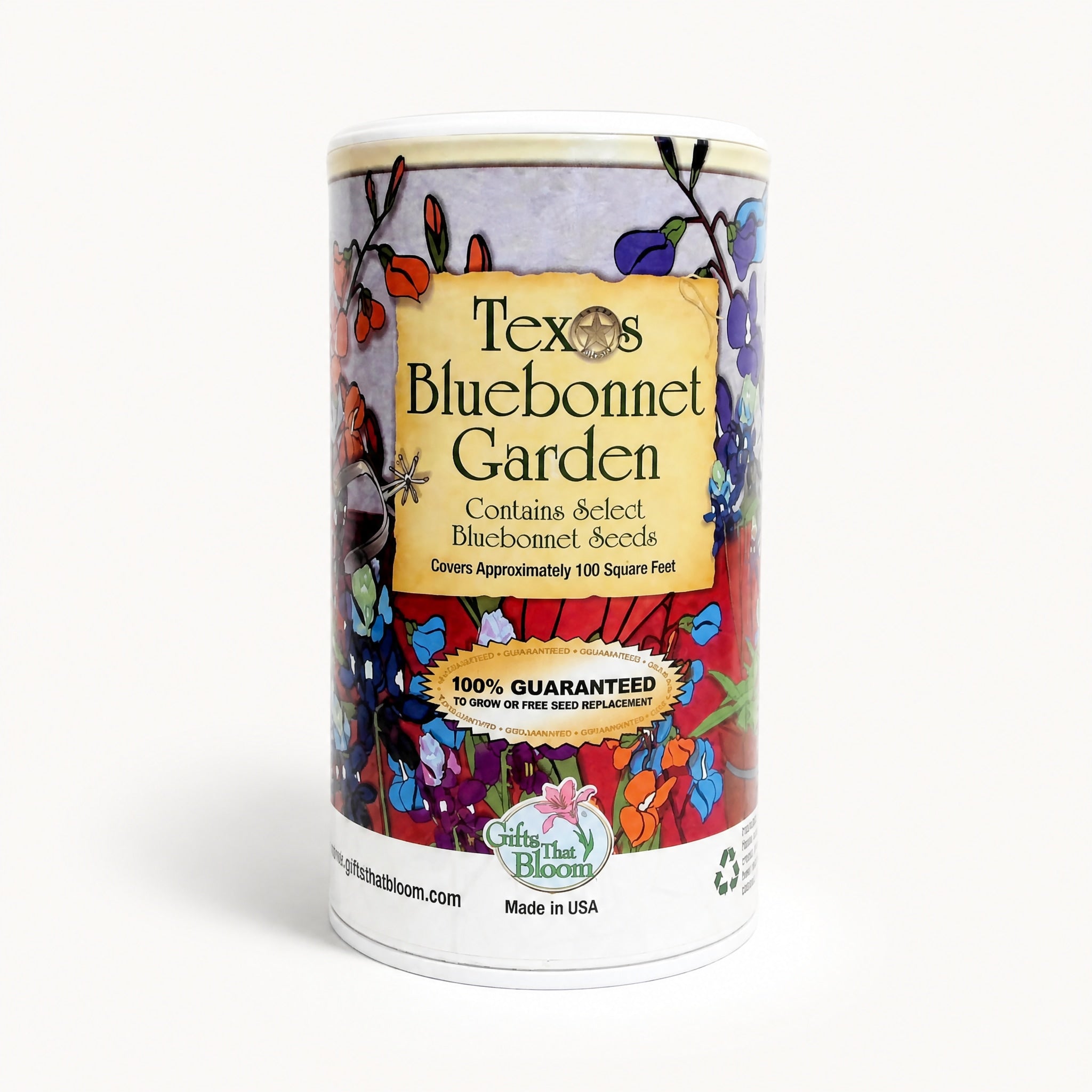 Texas  Bluebonnet Shaker Garden by Gifts That Bloom available from White Rock Soap Gallery in Dallas