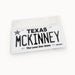 Texas License Plate Sticker: McKinney by Sentinel Supply available from White Rock Soap Gallery in Dallas