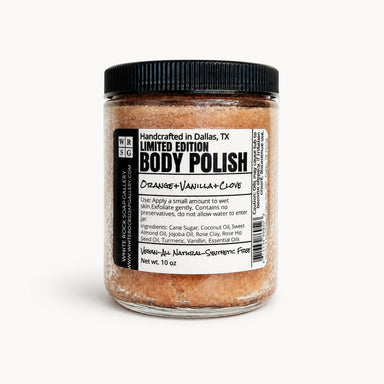 Vanilla Orange Spice Sugar Body Polish by White Rock Soap Gallery available from White Rock Soap Gallery in Dallas