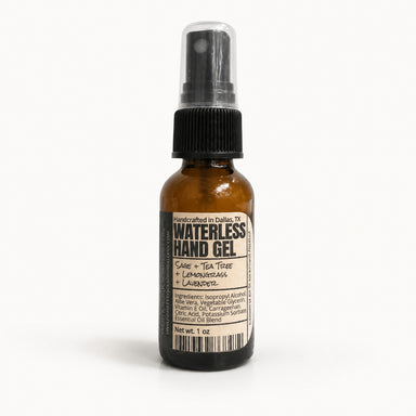 Waterless Hand Gel Alcohol Based - Travel Size by White Rock Soap Gallery available from White Rock Soap Gallery in Dallas