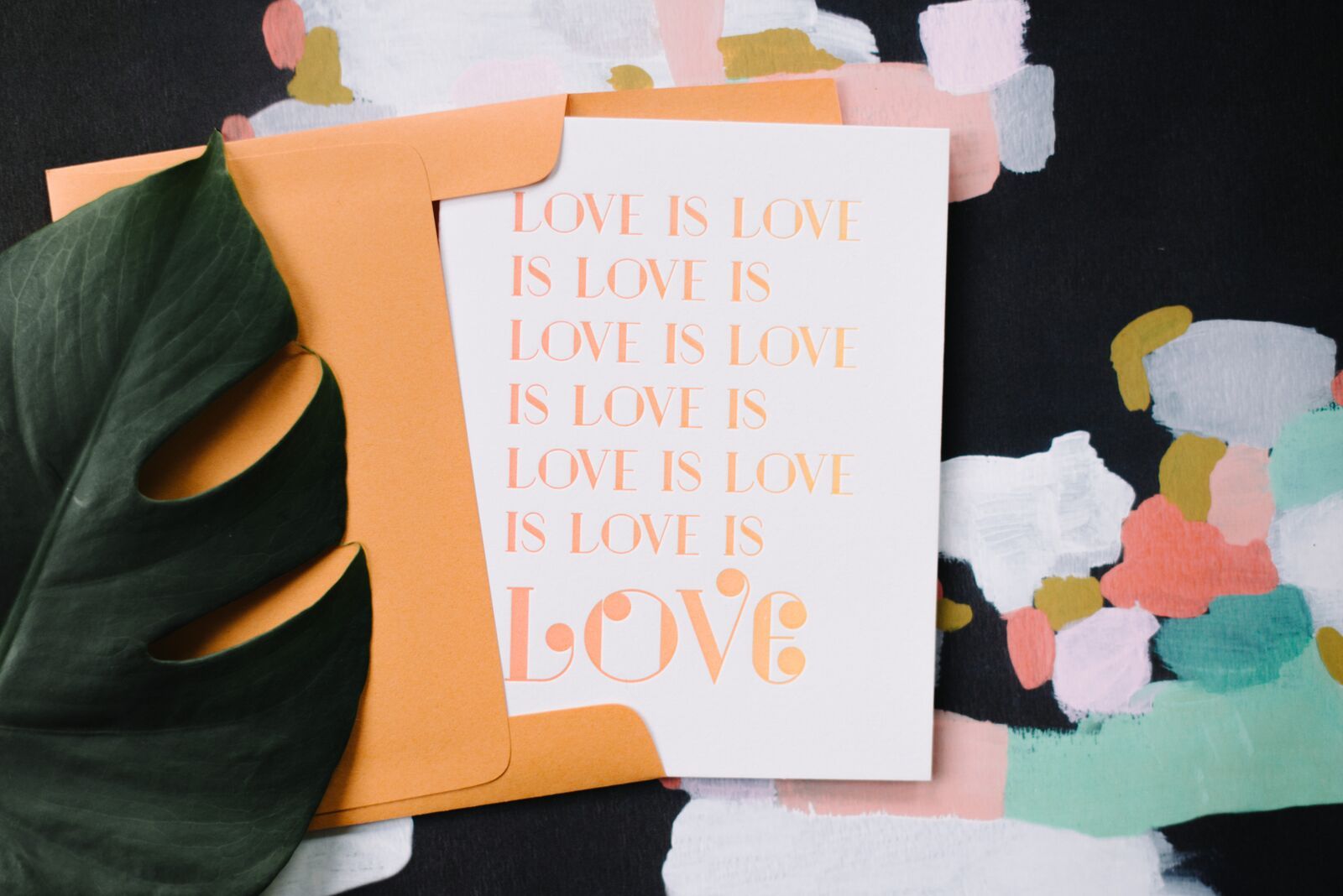 Harken Press - Tarjeta Love Is Love Ombre