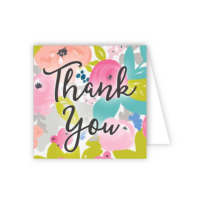 RosanneBeck Collections - Thank You Bright Floral Enclosure Card