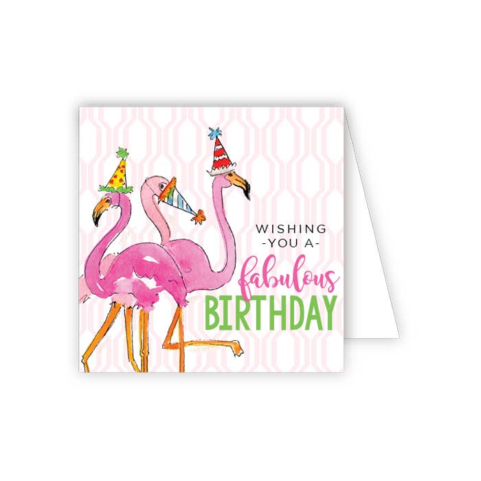 RosanneBeck Collections - Tarjeta de felicitación de cumpleaños con texto en inglés "Winging you a Fabulous Birthday"