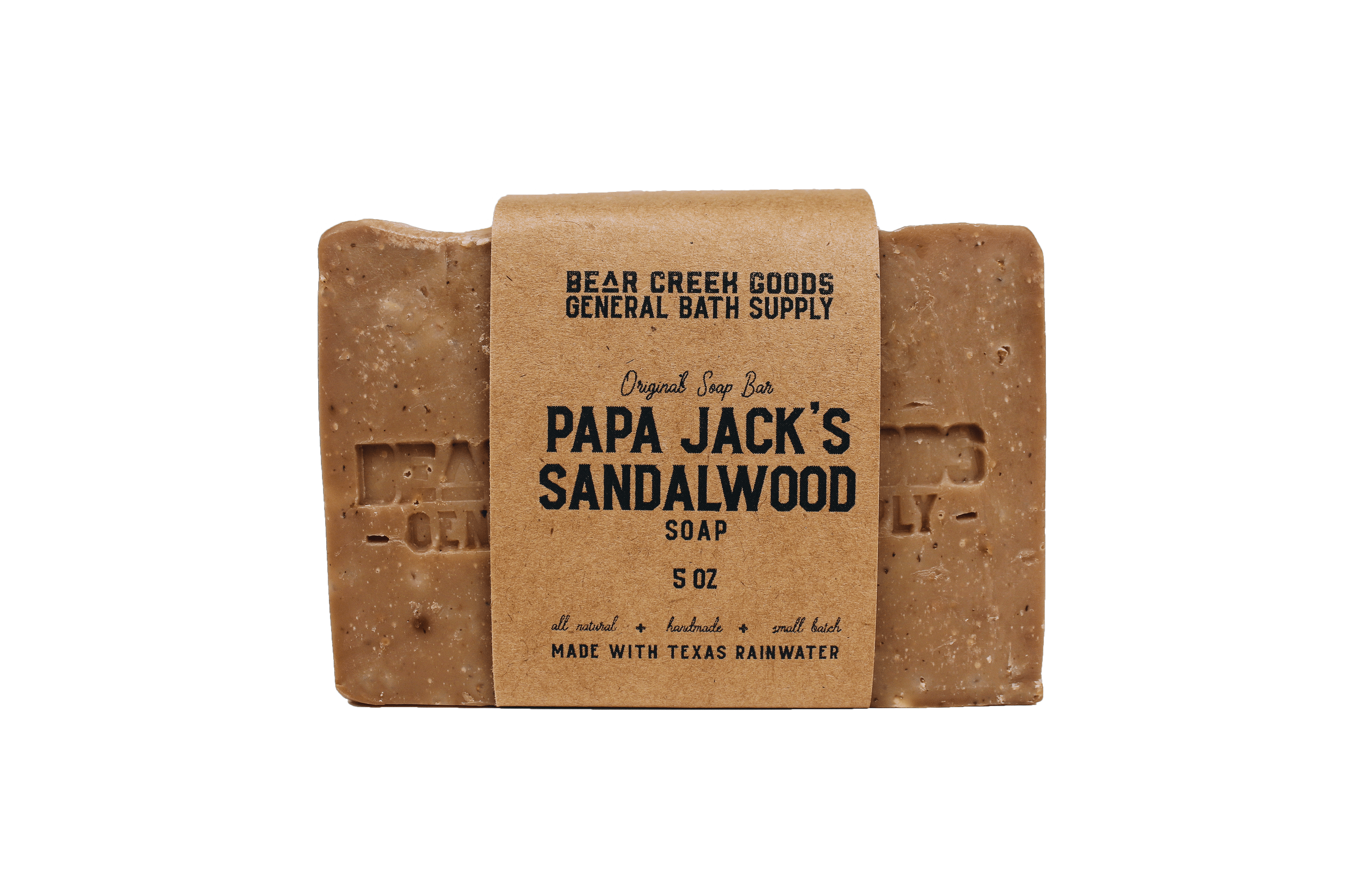 Bear Creek Goods - Jabón de sándalo de Papa Jack