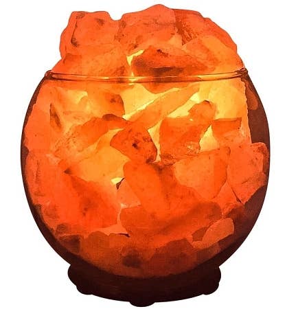 Himalayan CrystalLitez & EssentialLitez - Sphere Aromatherapy Salt Lamp  With UL Listed  Dimmer Cord
