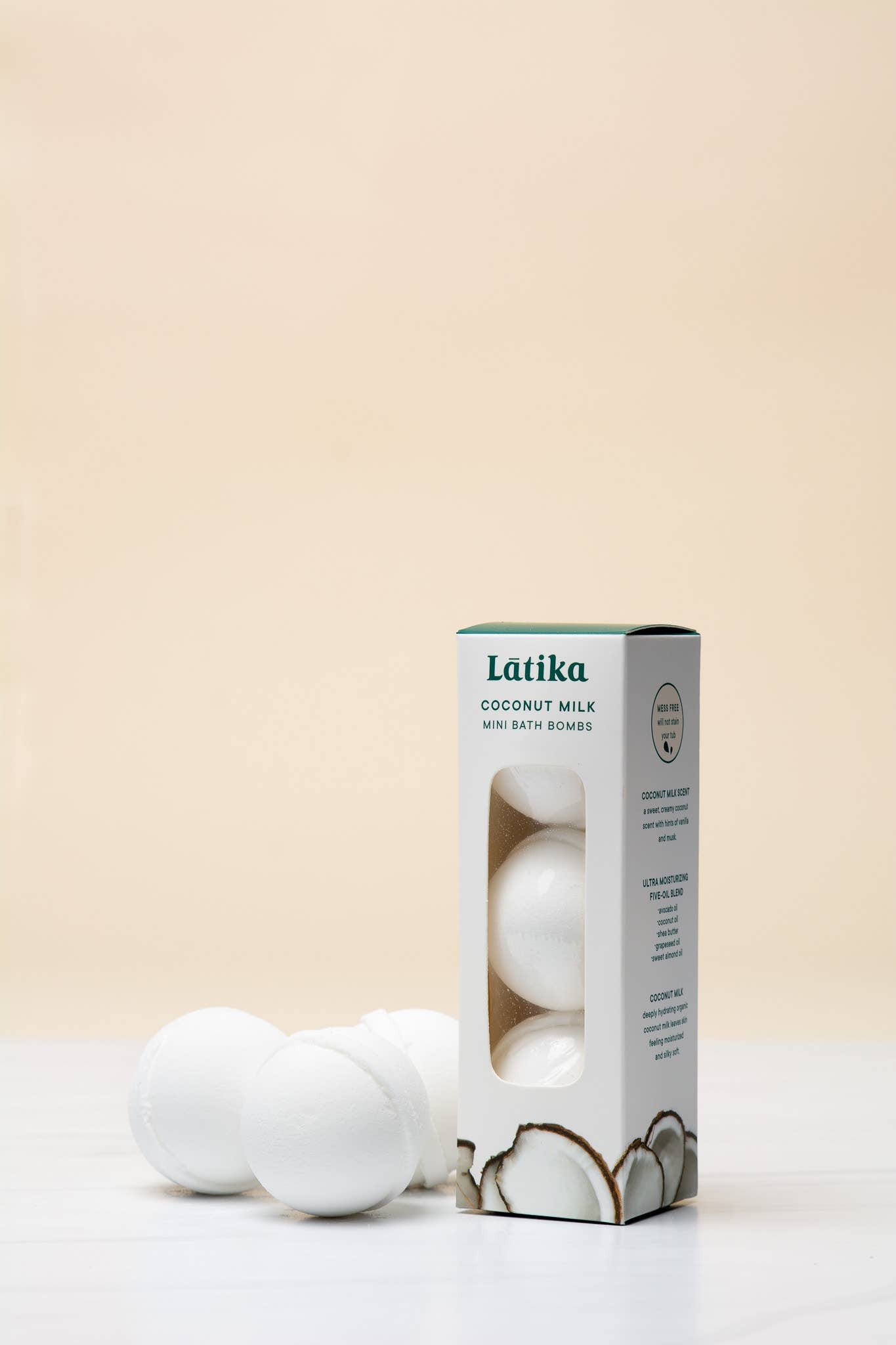 Latika Beauty - Mini Bombas de Baño - Leche de Coco