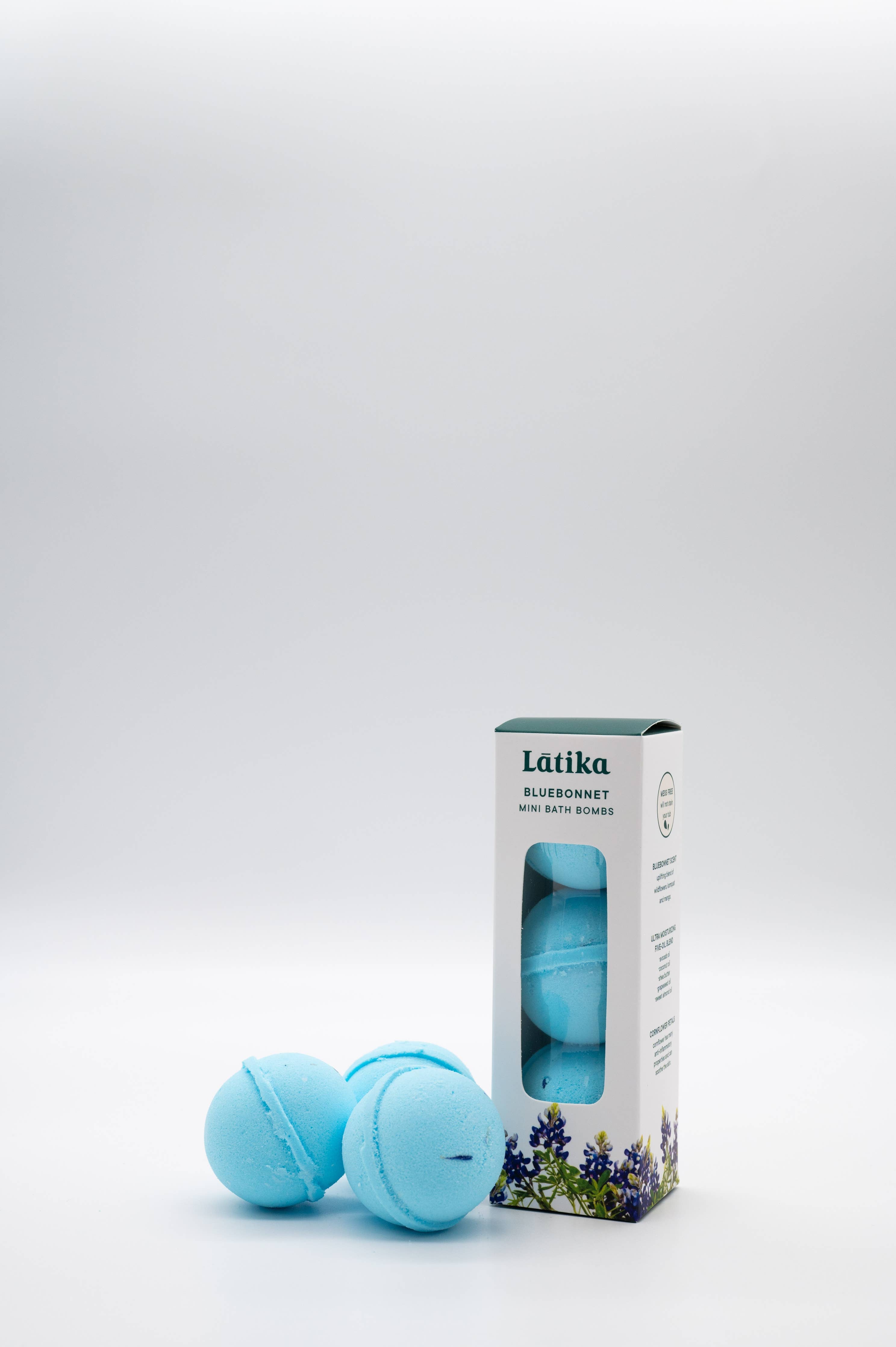 Latika Beauty - Mini bombas de baño - Bluebonnet