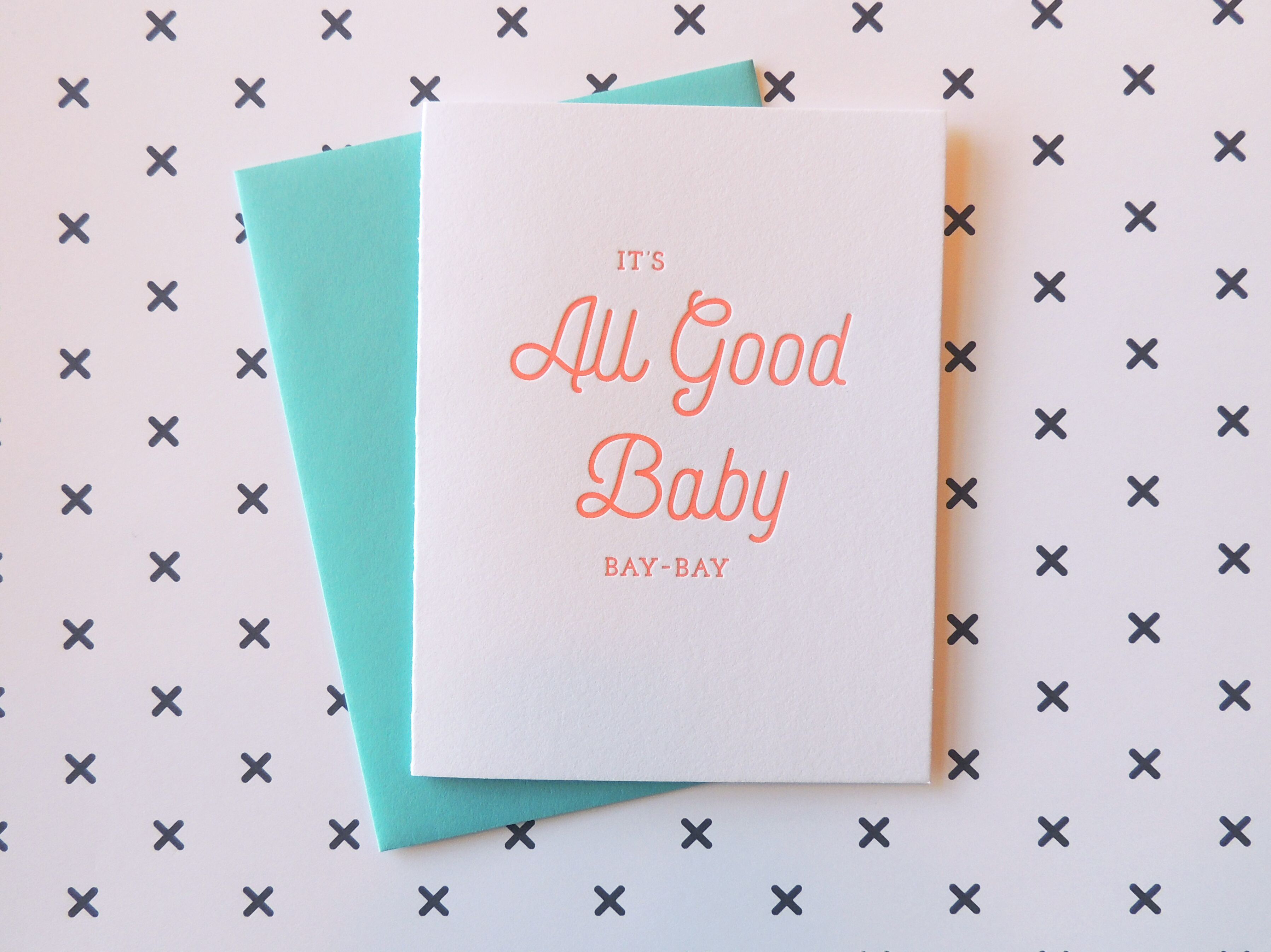 Harken Press - All Good Baby Card
