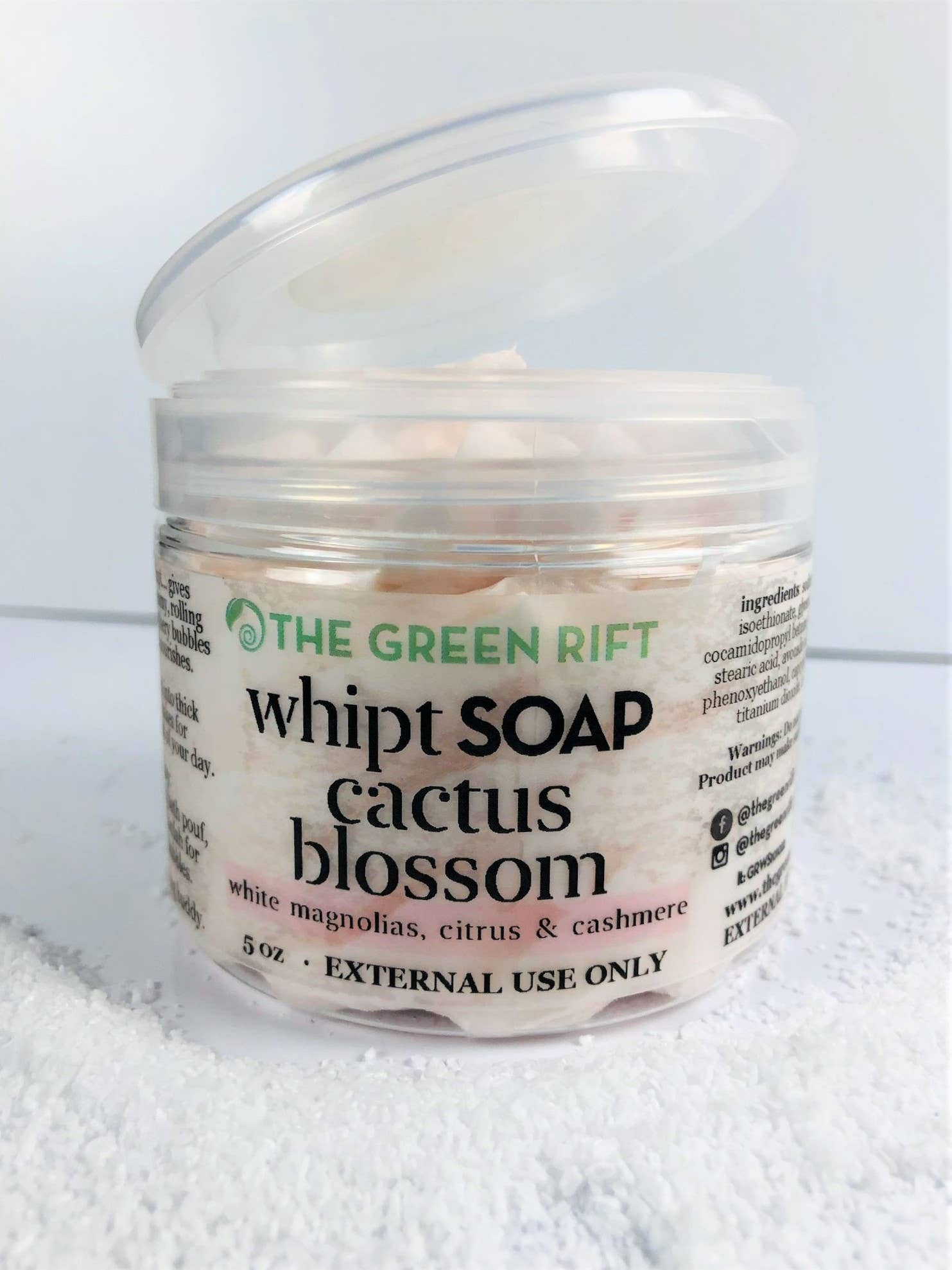 The Green Rift - Cactus Blossom Whipt Soap: 5 oz