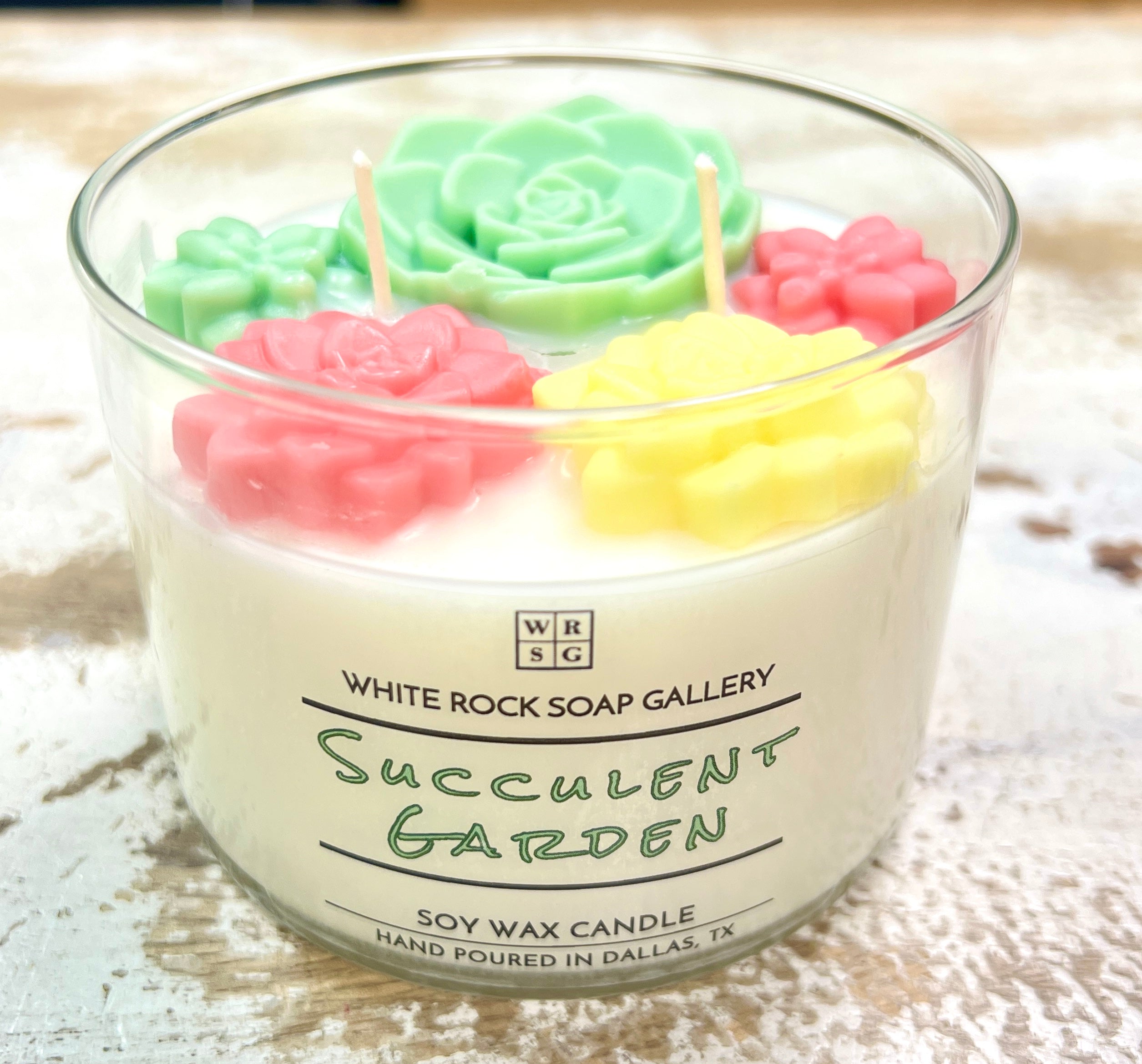 succulent wax Succulent Garden Soy Wax Candle