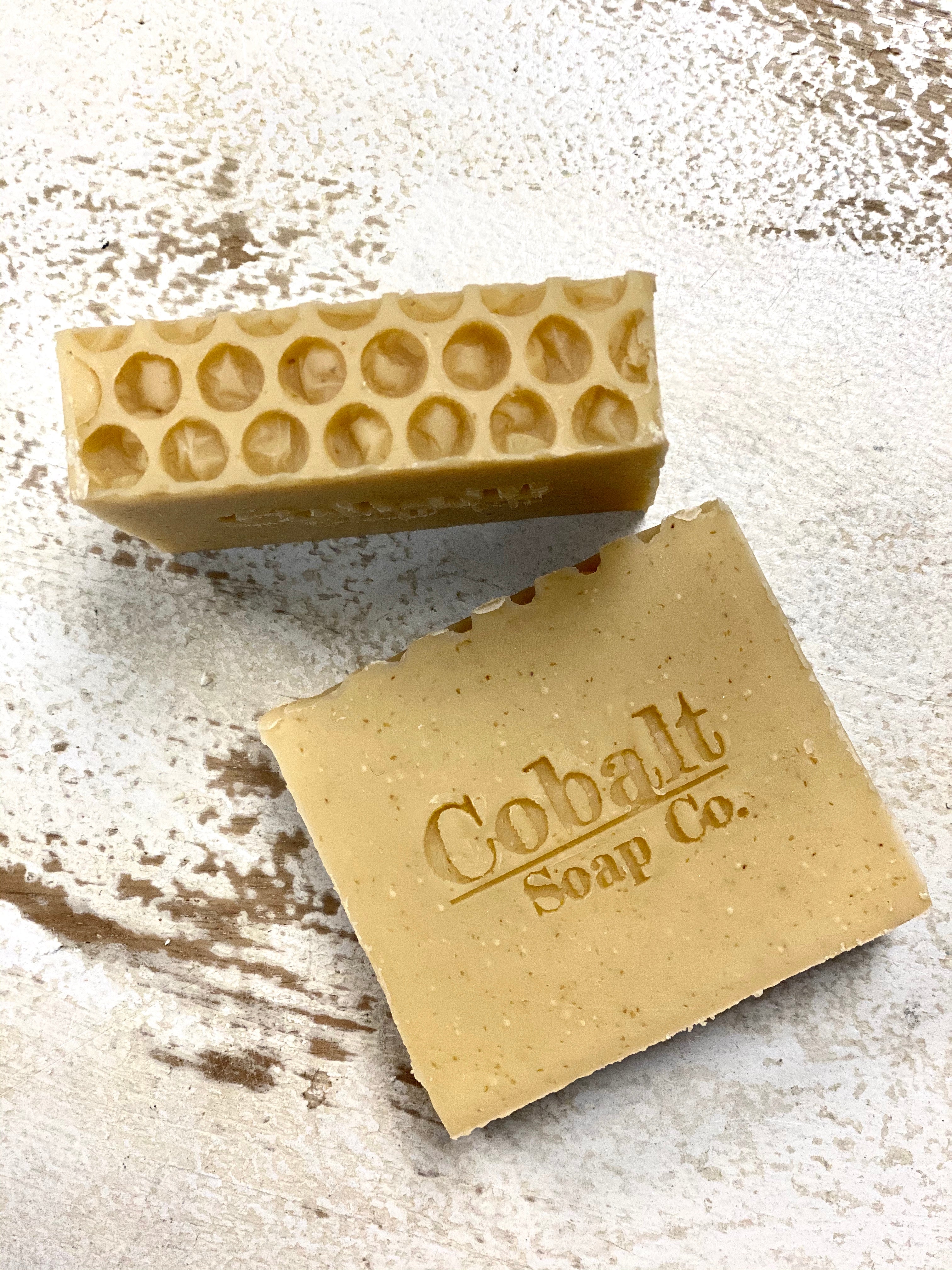 Cobalt Soap no. 3 - Oatmeal, Milk, & Honey