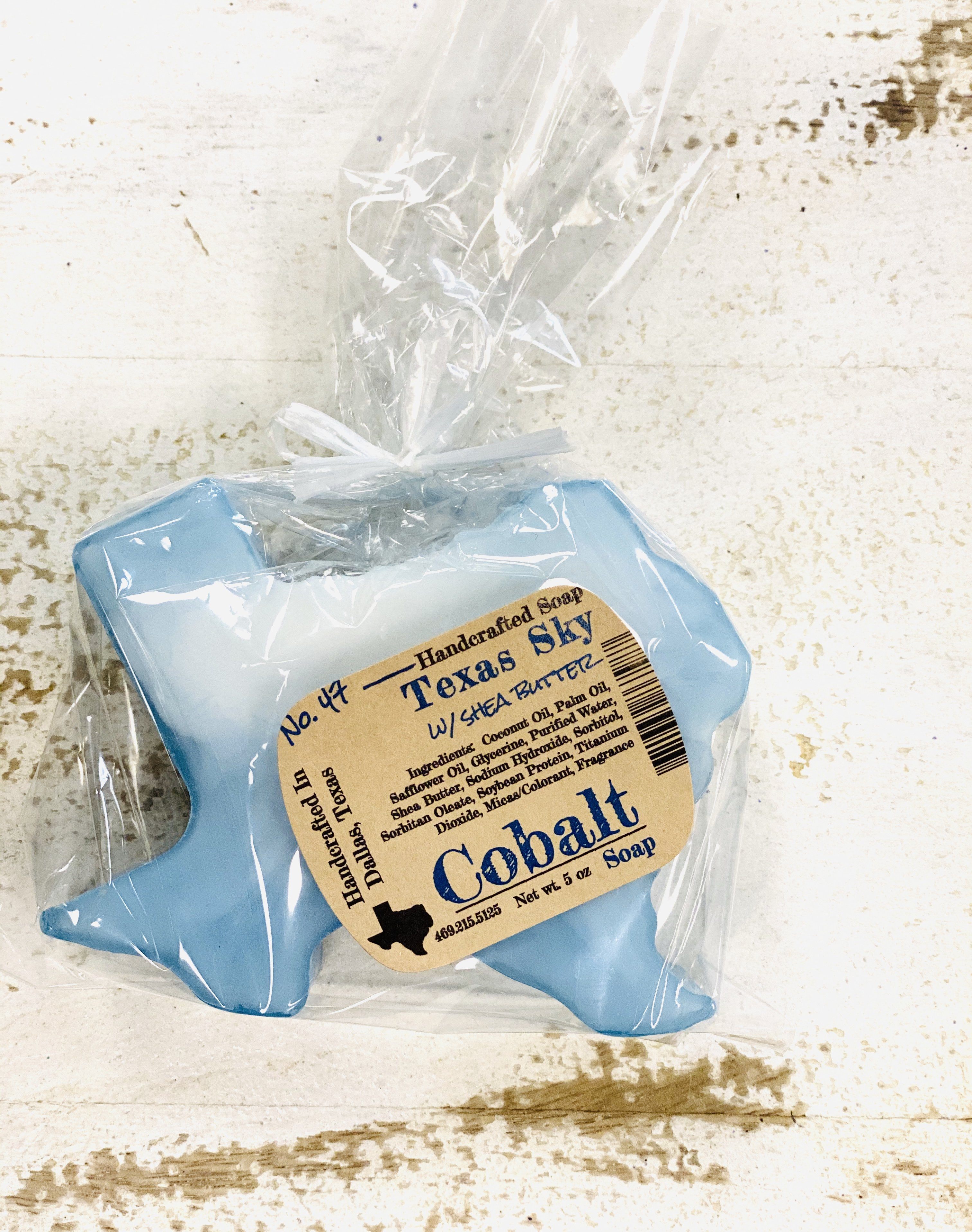 Cobalt Soap Co. Jabones en forma de Texas