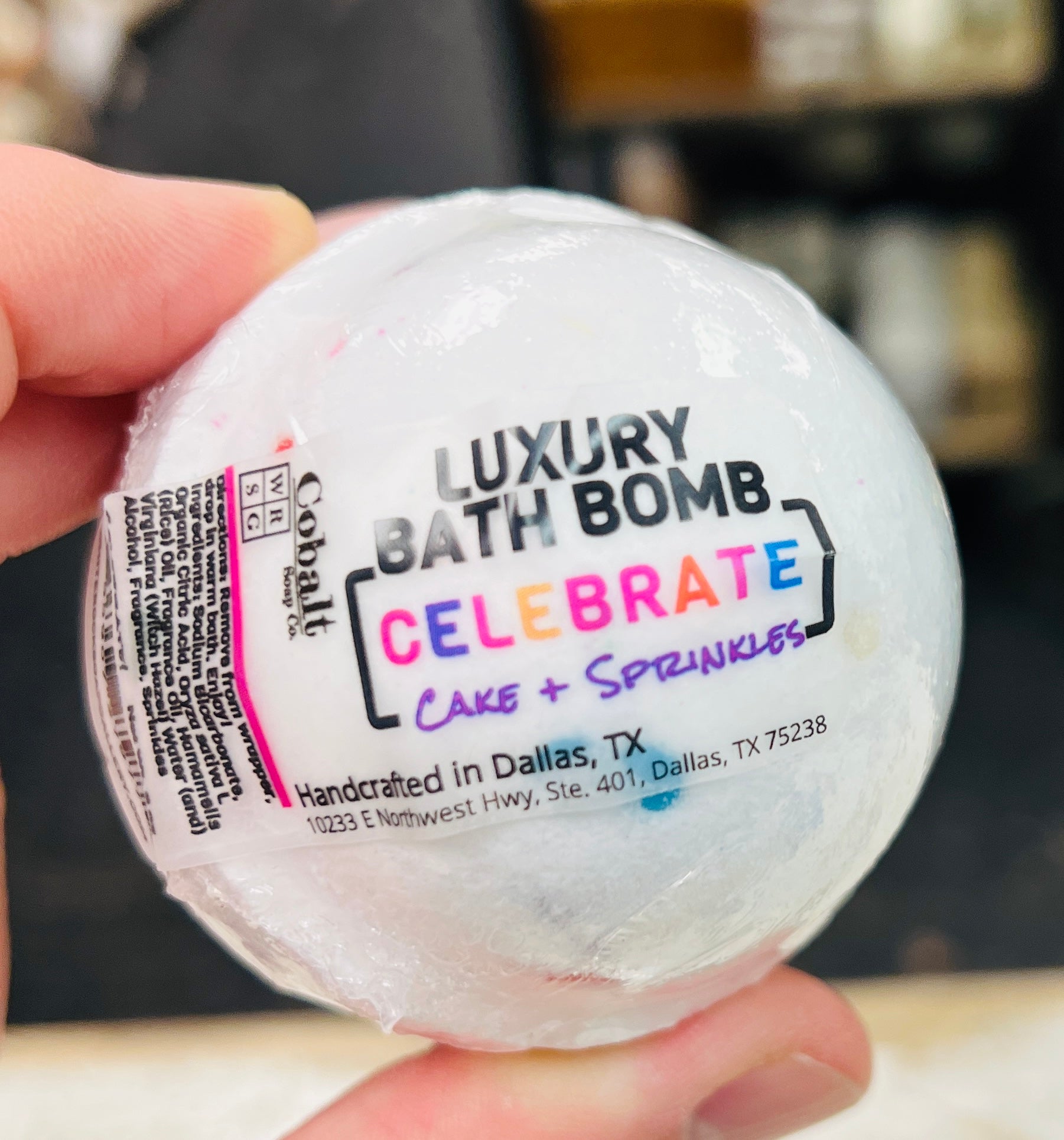 Cobalt Soap Co. Luxury Bath Bomb - Celebrate!