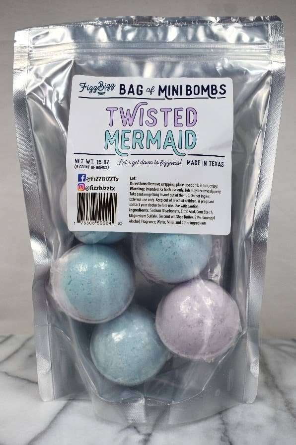 Fizz Bizz LLC - Mini - Twisted Mermaid Bath Bombs