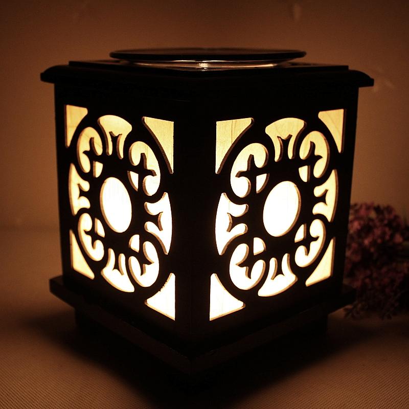 Wooden Lamp Oil Warmer