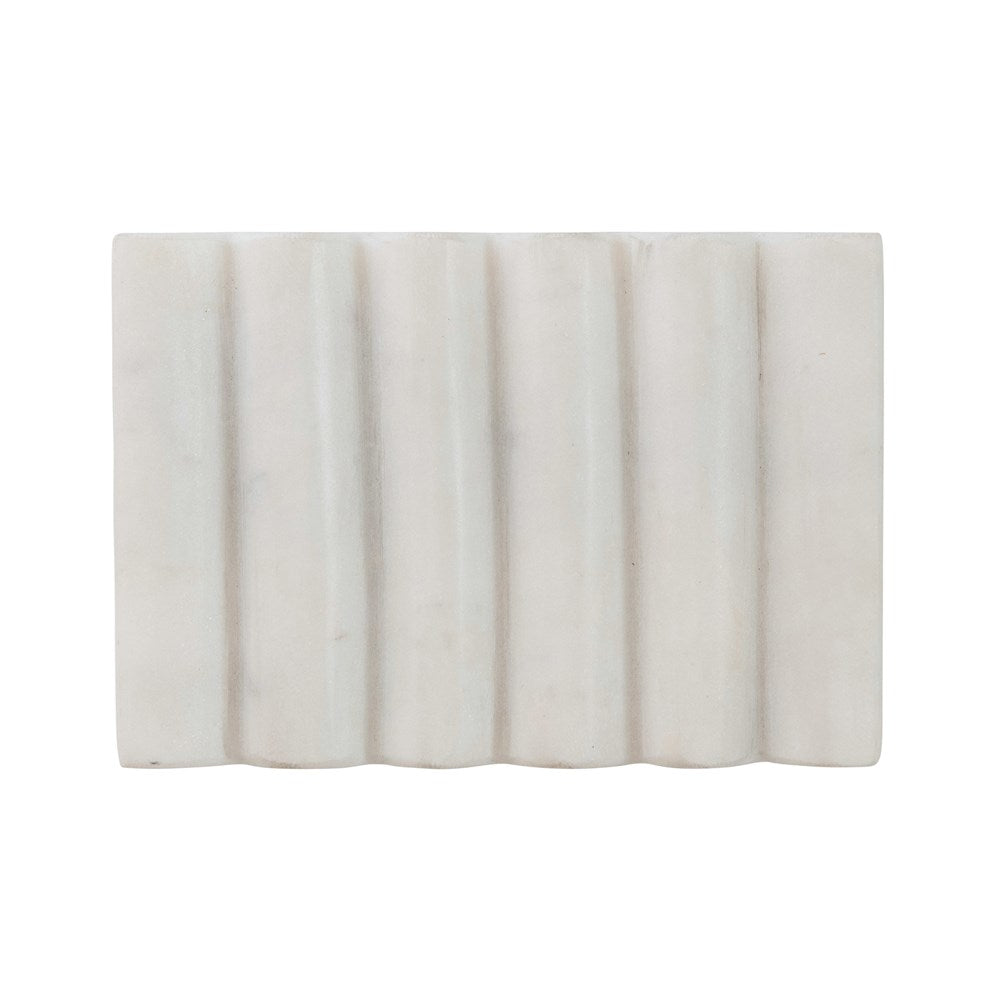 Creative Co-op Carved Marble Soap Dish