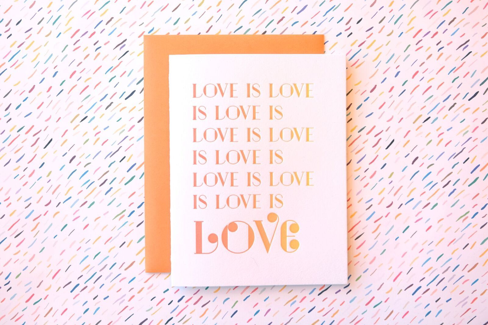 Harken Press - Love Is Love Ombre Card