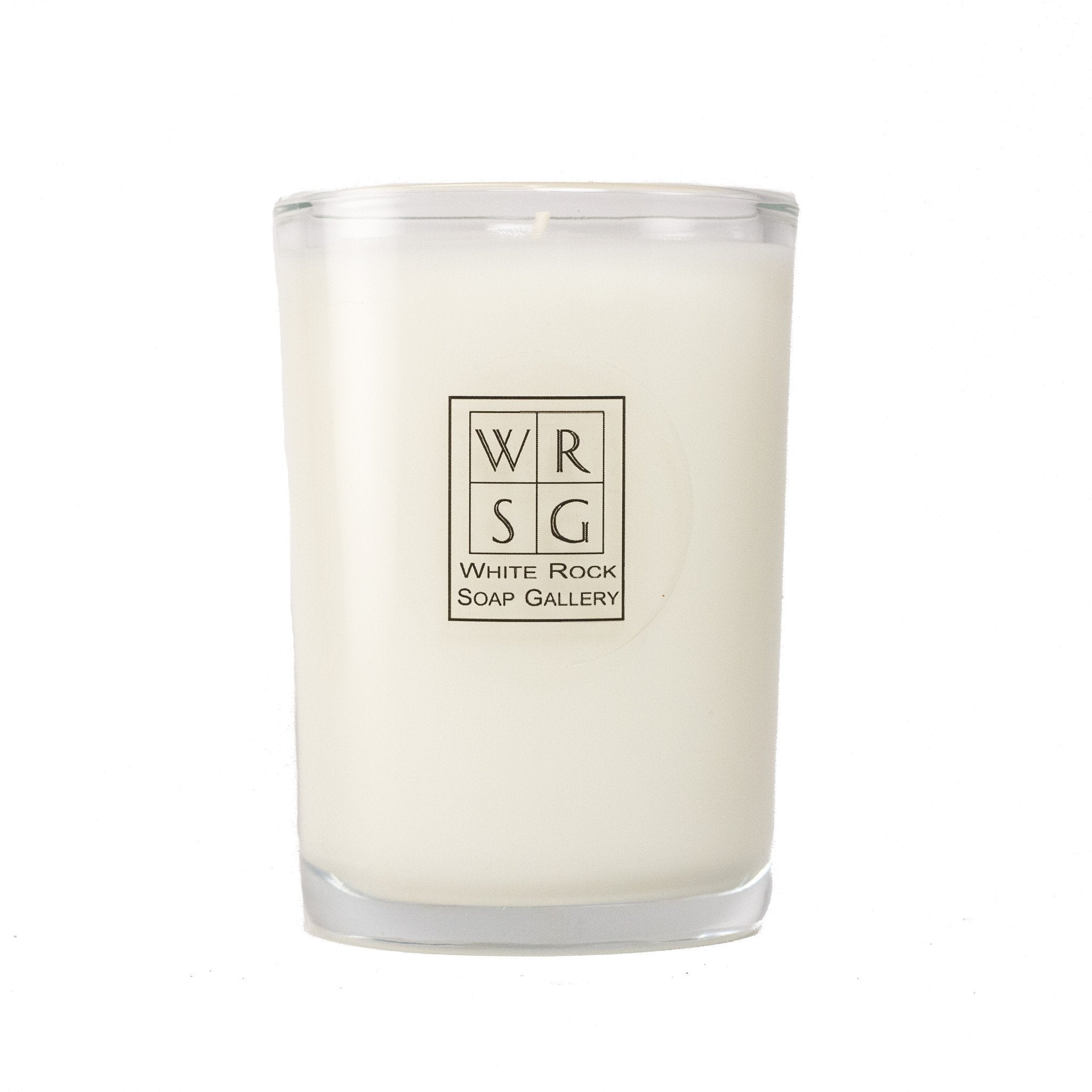 8 oz Glass Soy Wax Candle - White Rock Soap Gallery