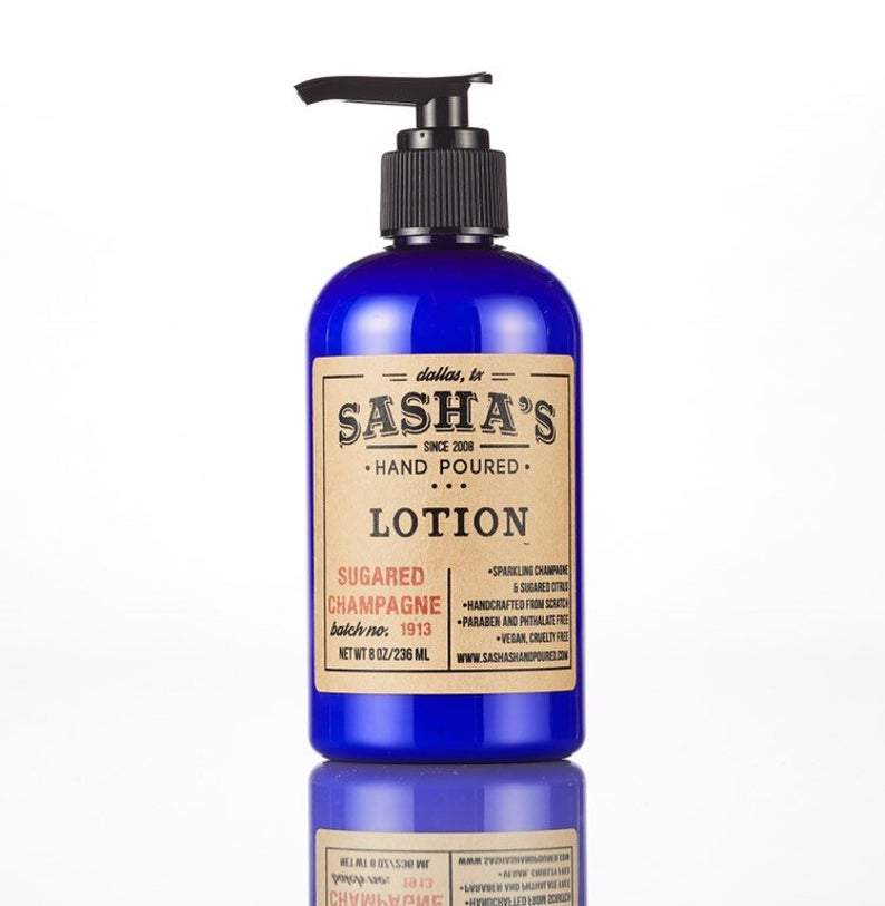 tæppe Lighed Rengør rummet Sasha's Hand Poured Lotion — White Rock Soap Gallery