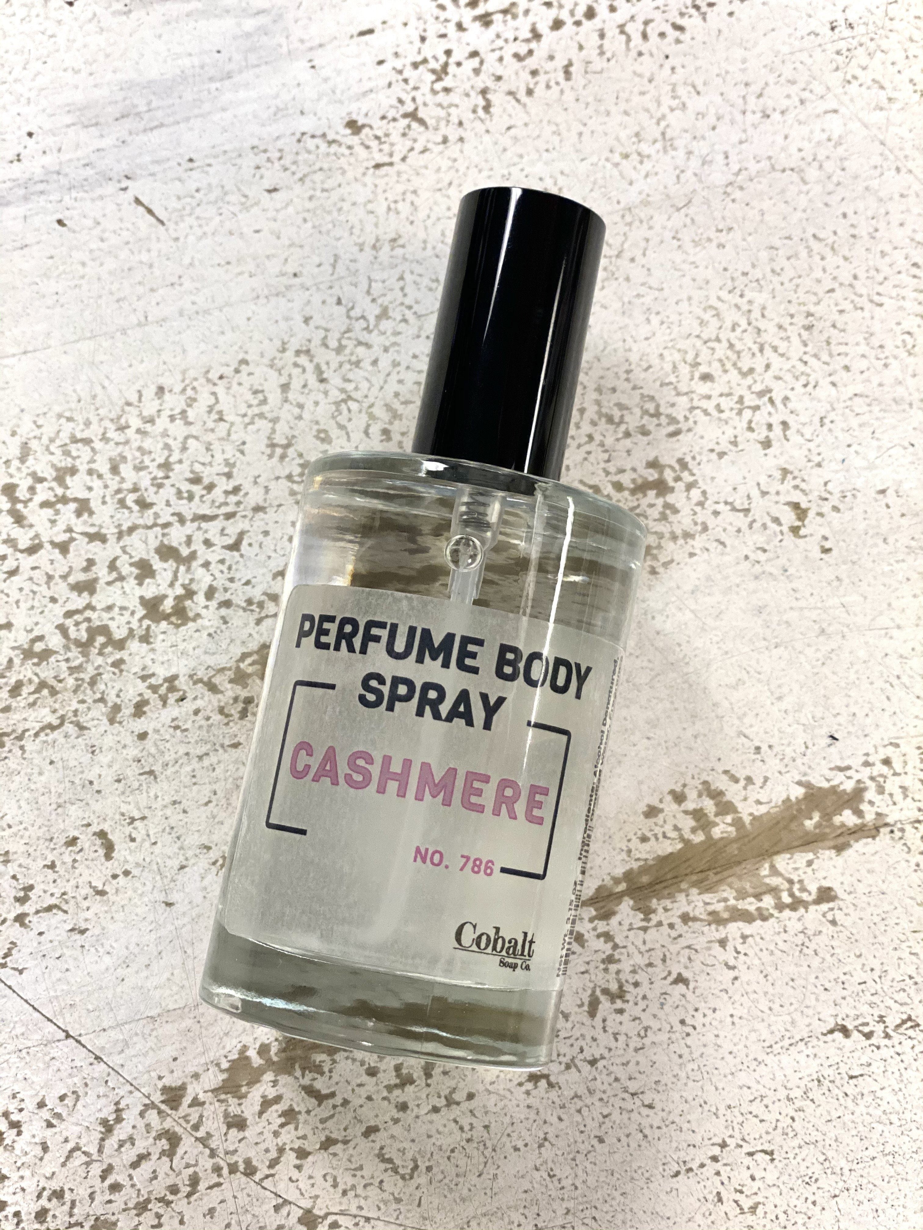 Cobalt Soap Co. Perfume Body Spray botella de 3.15 oz