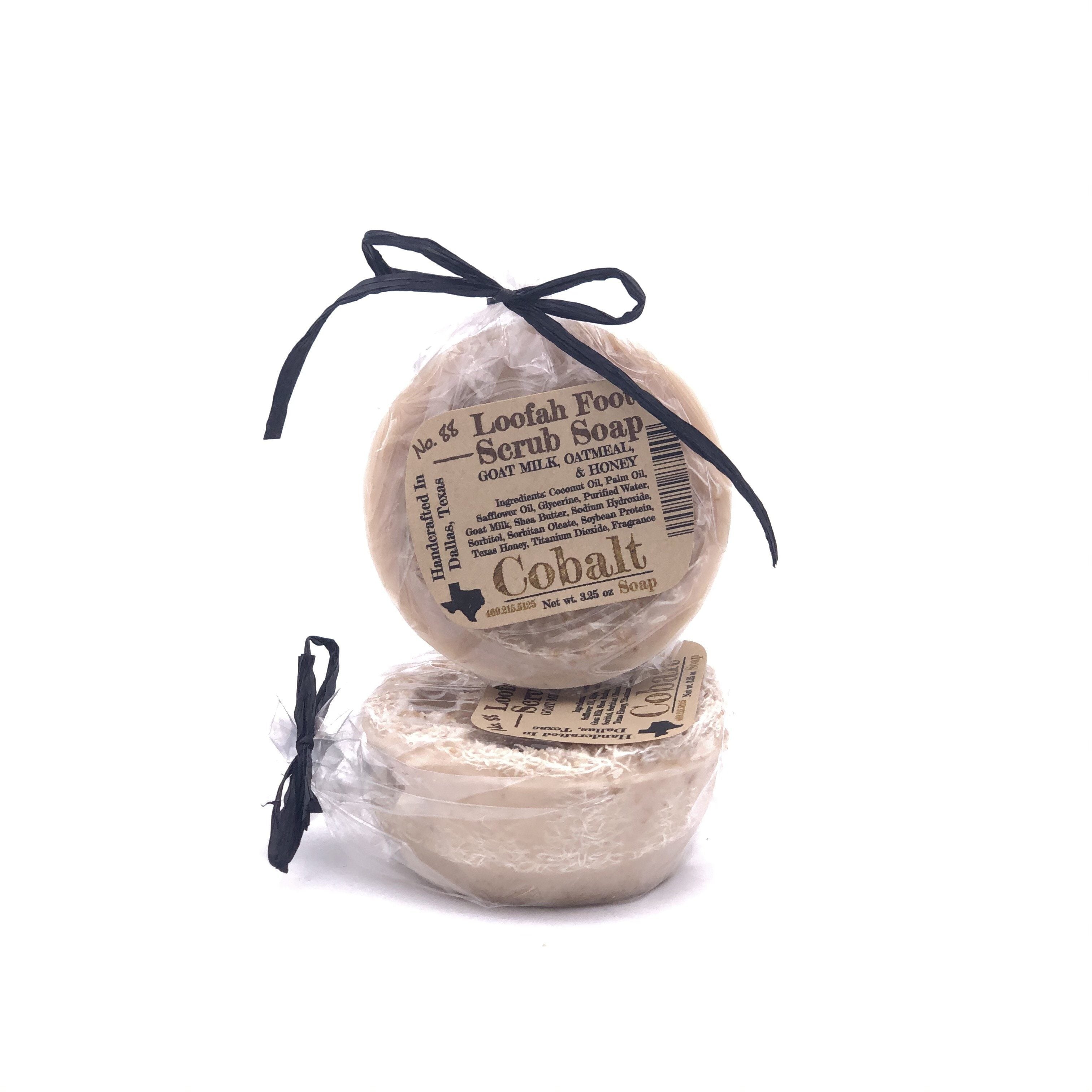 Jabón de cobalto no. 88 - Jabón Exfoliante para Pies de Lufa Leche de Cabra y Miel