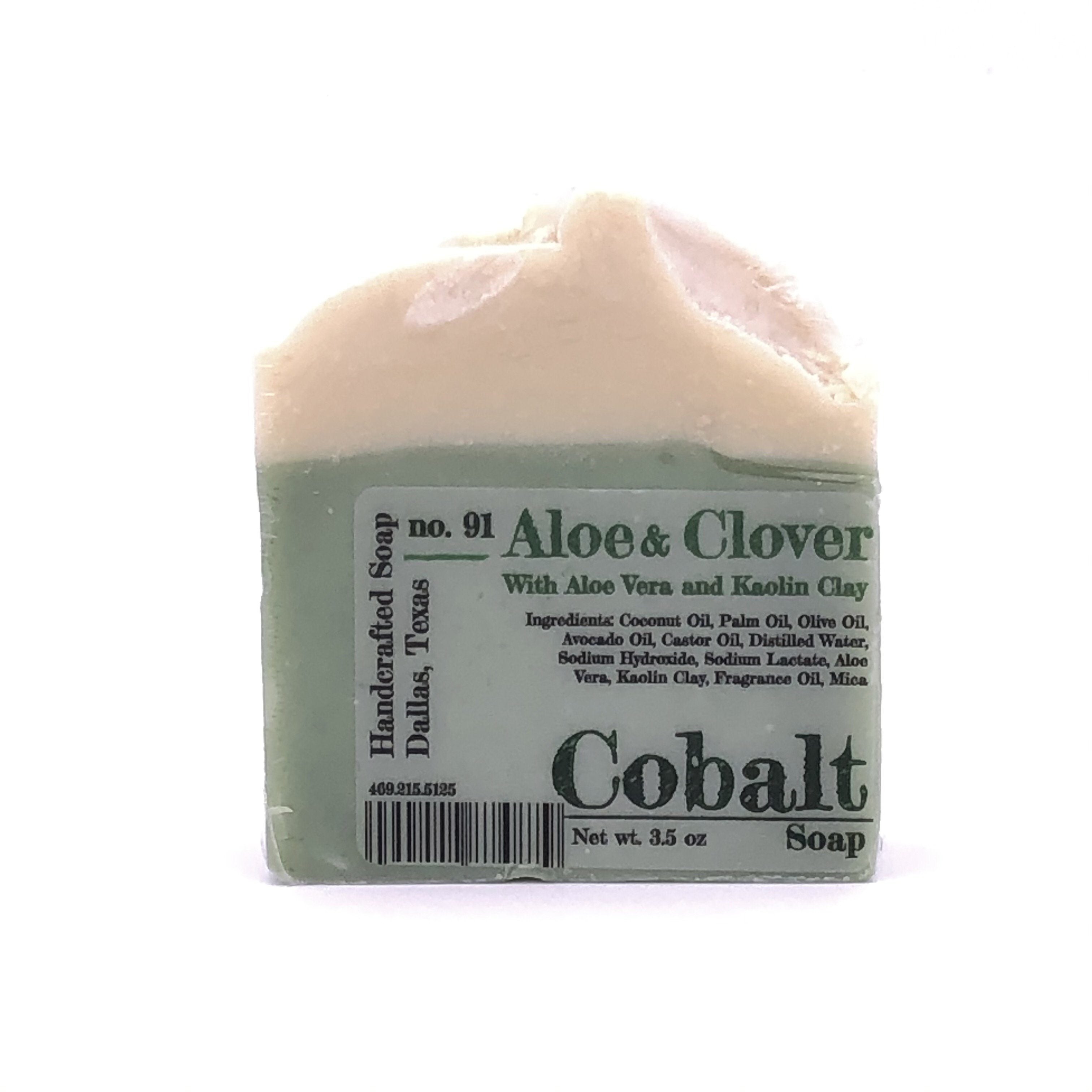 Jabón de cobalto no. 91 - Aloe y trébol