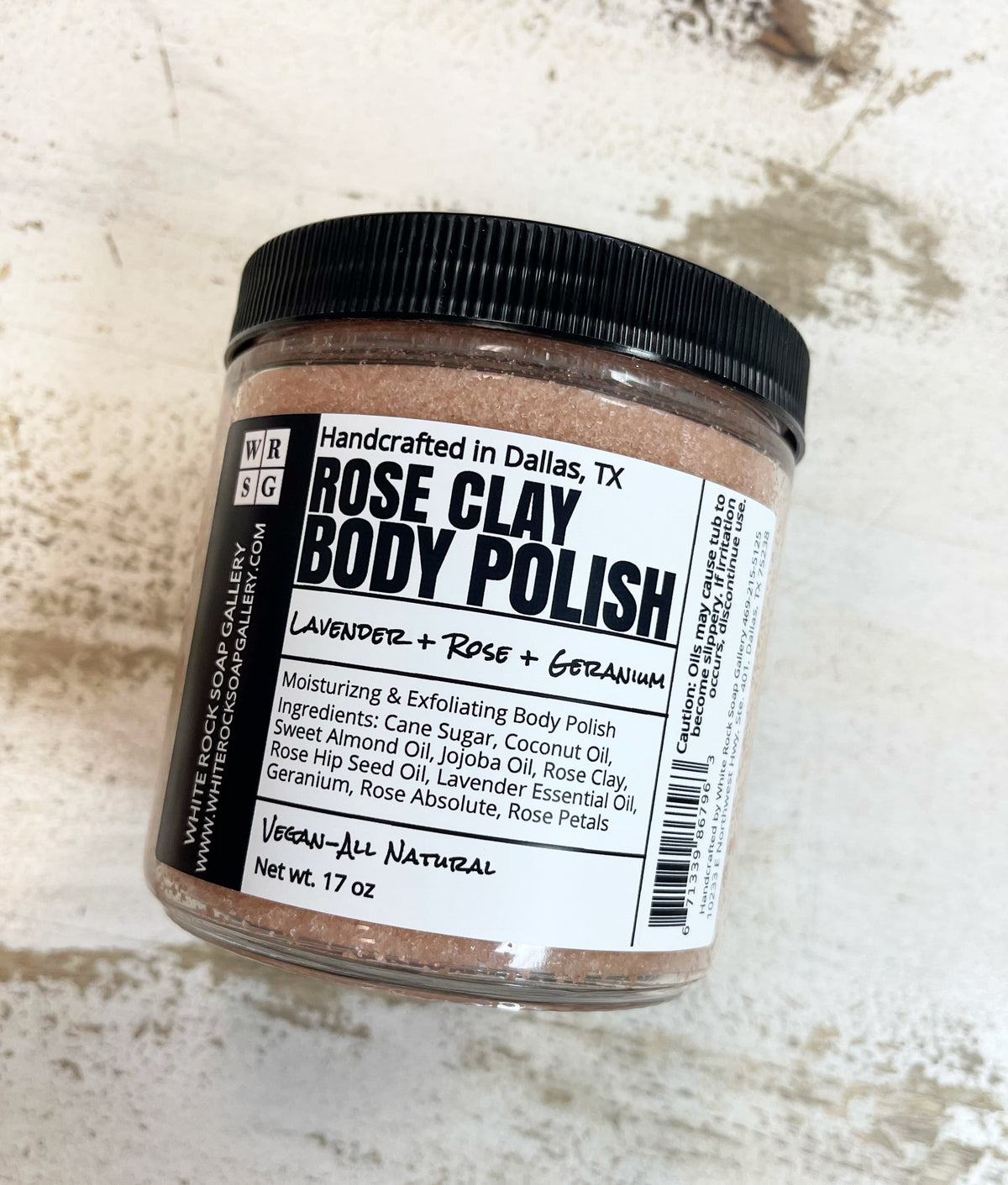 Rose Clay Body Polish — White Rock Soap Gallery