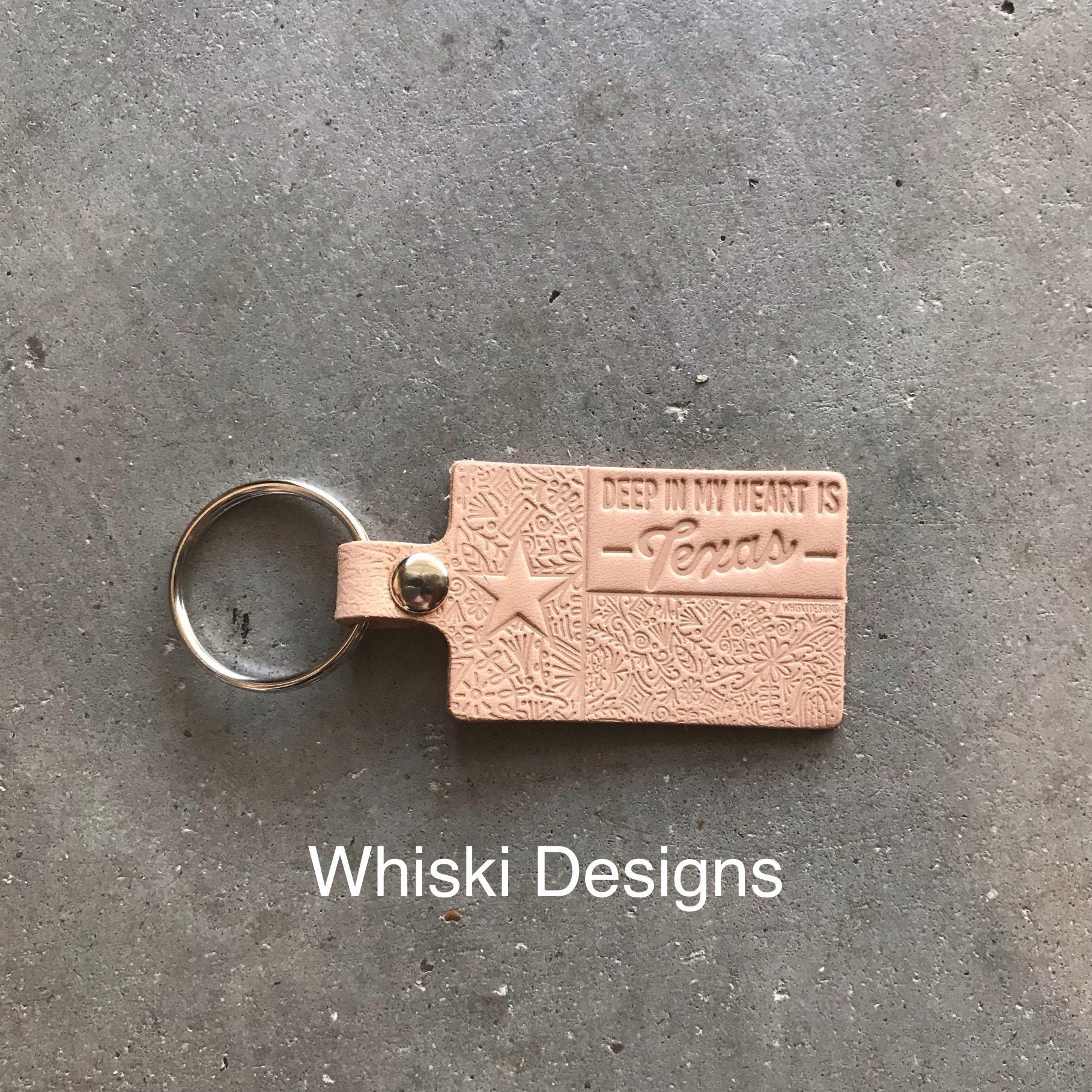 Handmade Leather Keychain - One Road Apparel